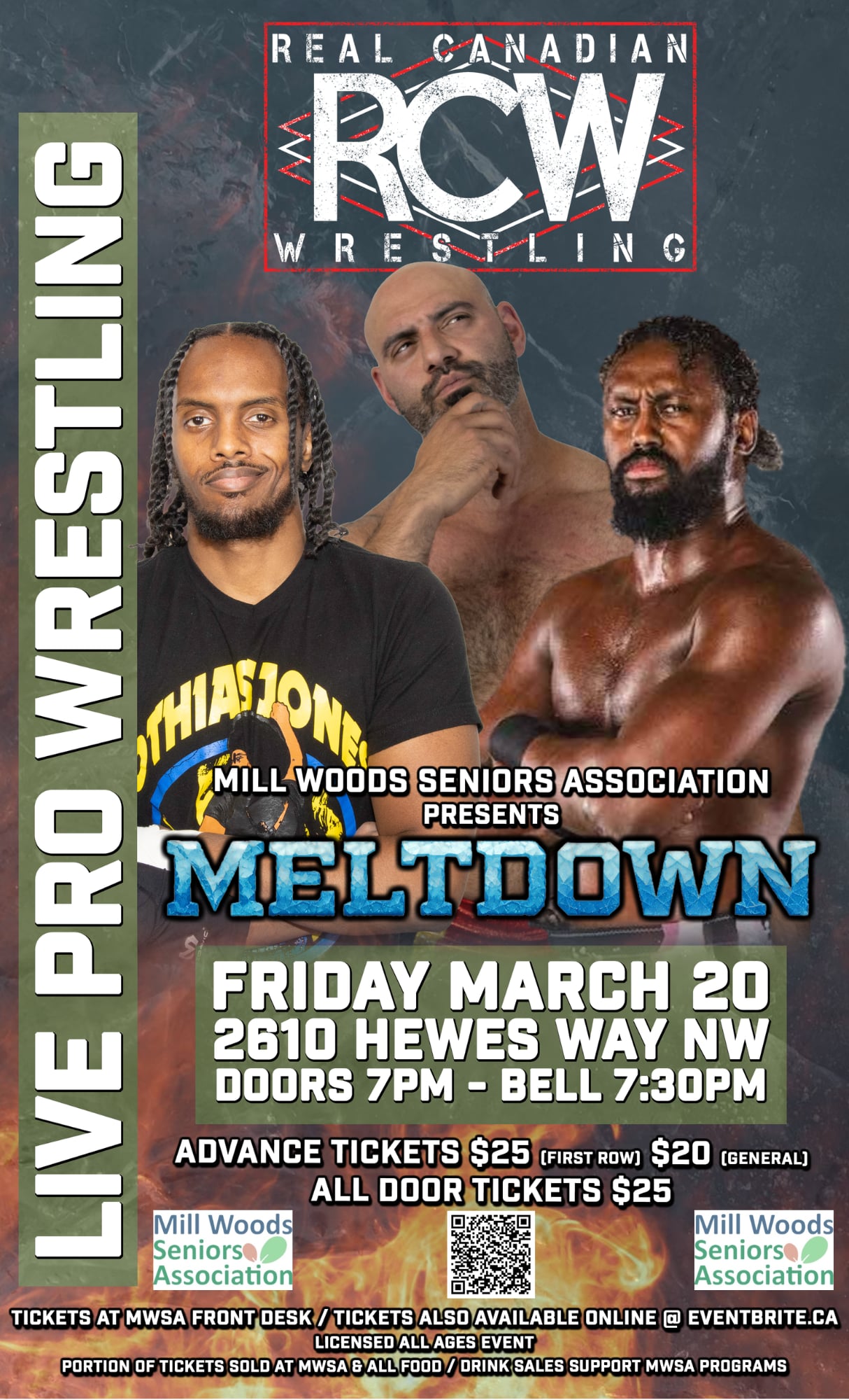 mwsa live real canadian wresting event march 2026